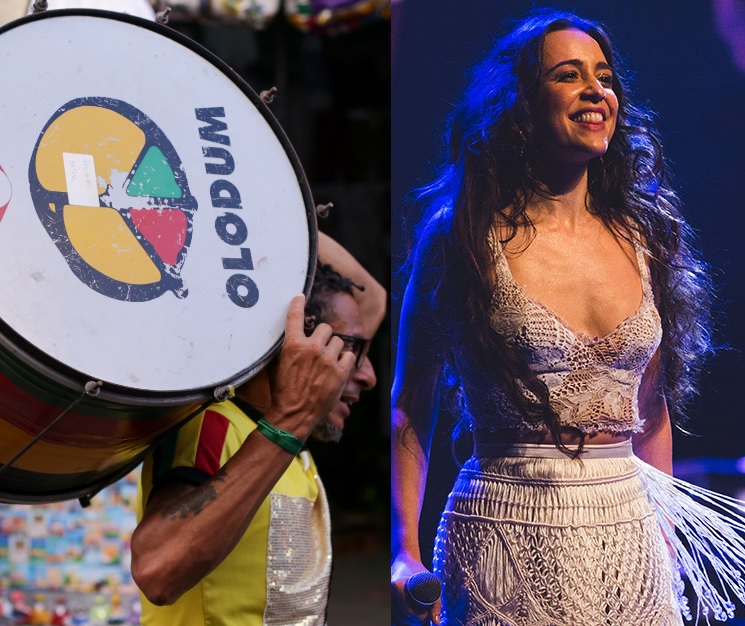 Olodum e Roberta Sá fazem show no fim de semana de abertura do Pré-Carnaval