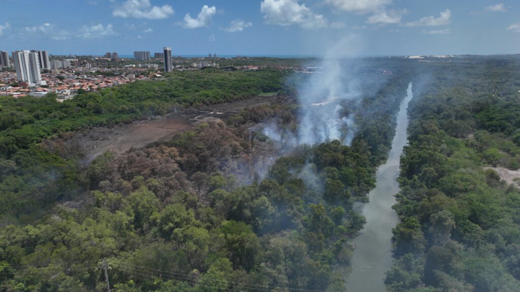 Incêndio no Parque do Cocó já dura mais de 35 horas
