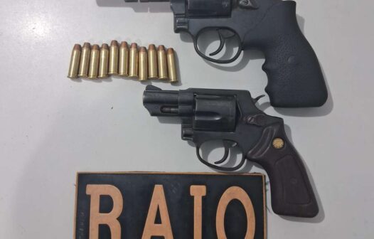 Quarteto é capturado pelo RAIO com armas de fogo na região metropolitana