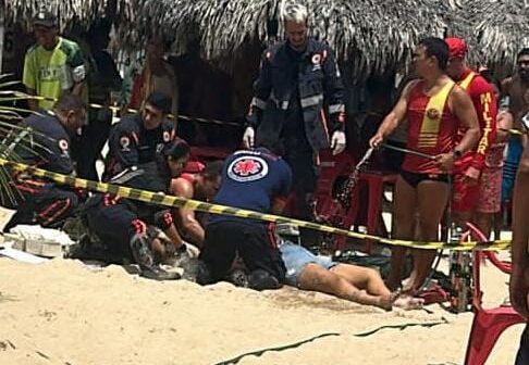 Casal é morto a tiros em barraca na Praia do Futuro, em Fortaleza