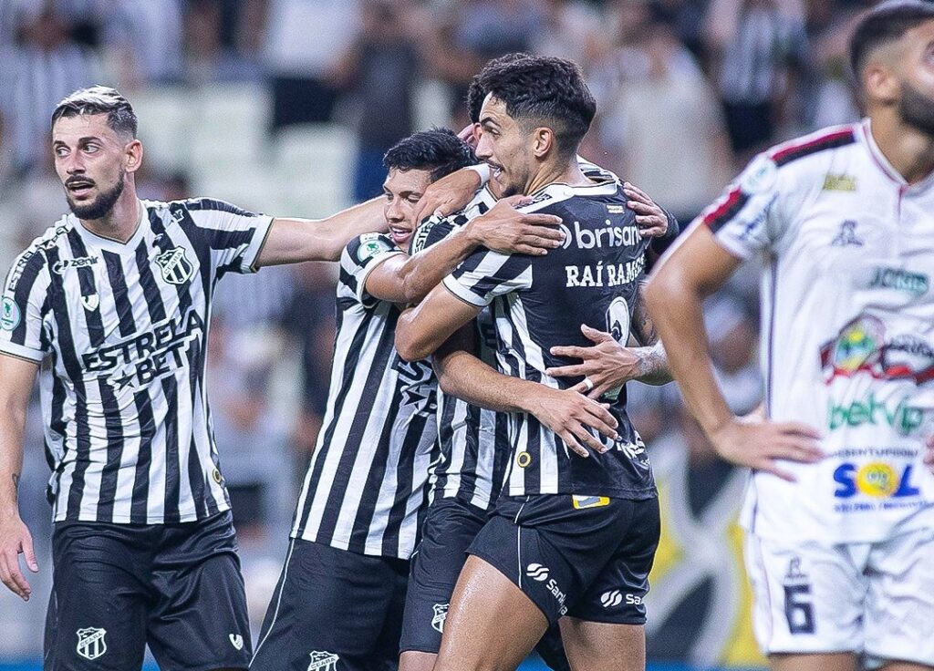 Ceará goleia o Caucaia e embala a 3ª vitória seguida no Campeonato Cearense