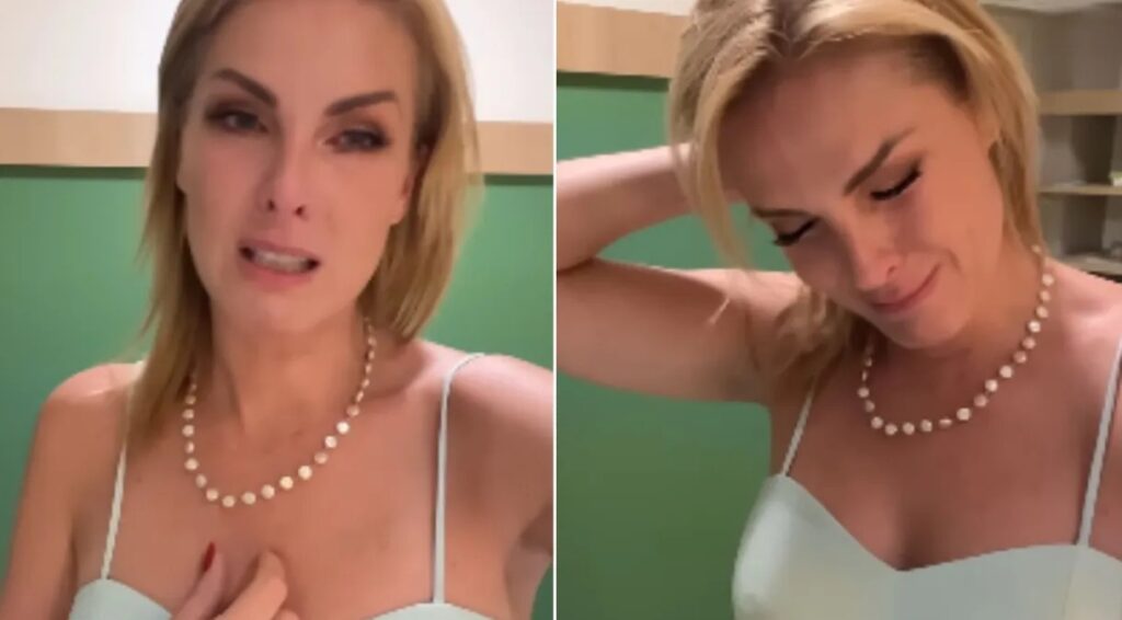 Ana Hickmann se emociona após palestra sobre violência doméstica no Ceará