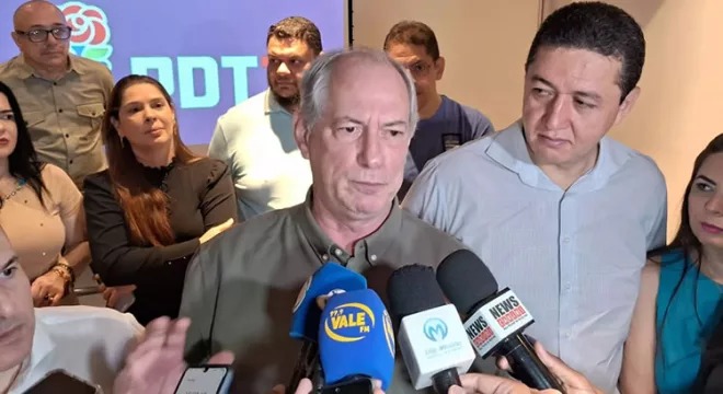 Ciro Gomes confirma apoio do PDT a pré-candidatura de Glêdson Bezerra 