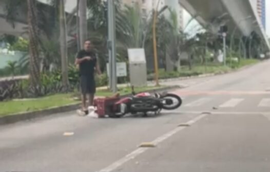 Vídeo: policial de folga evita roubo de moto em avenida de Fortaleza