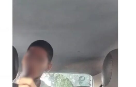 Câmera dentro de carro por aplicativo registra assalto a motorista em Fortaleza