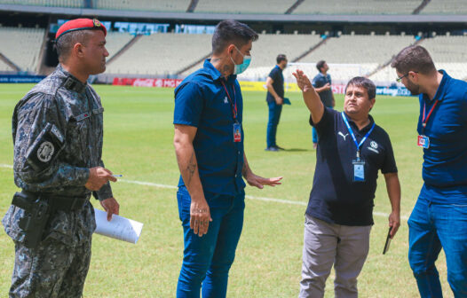 Conmebol faz visita técnica na Arena Castelão antes da partida entre Fortaleza e Nacional Potosí