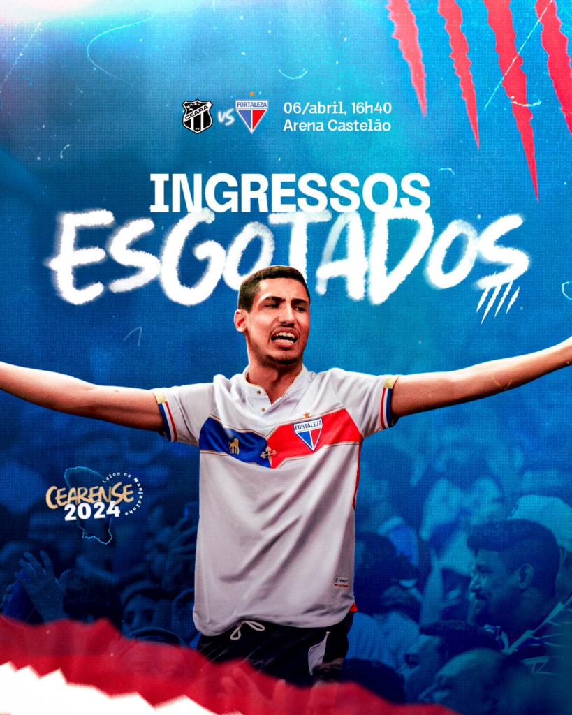 Visitante, Fortaleza vende todos os ingressos para o Clássico-Rei