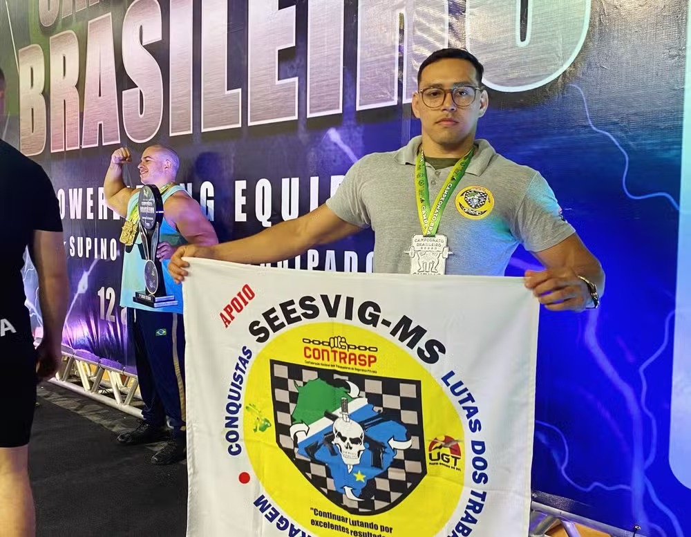 MS conquista prata no Campeonato Brasileiro de Powerlifting em Santa Catarina