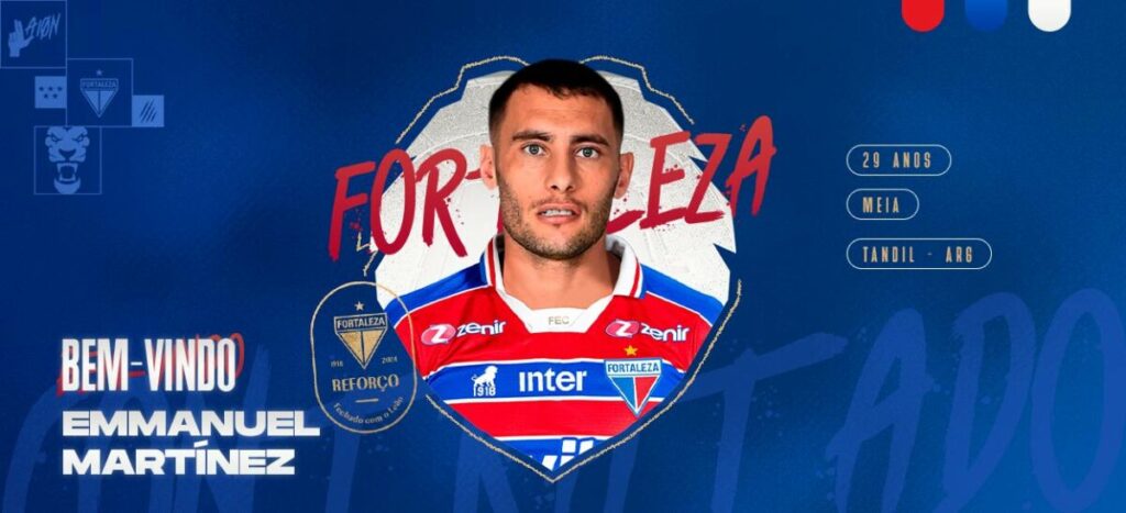 Fortaleza anuncia contratação do volante Martinez, ex-América-MG