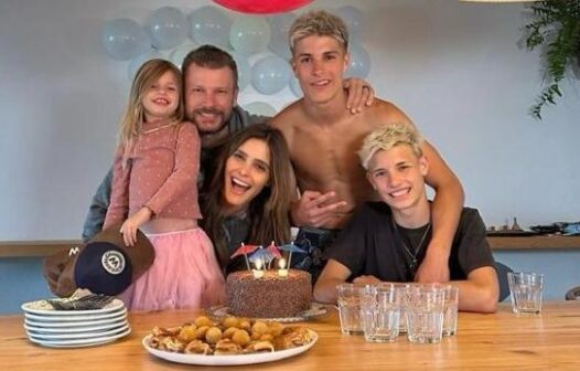 Rodrigo Hilbert celebra aniversário com Fernanda Lima e os filhos