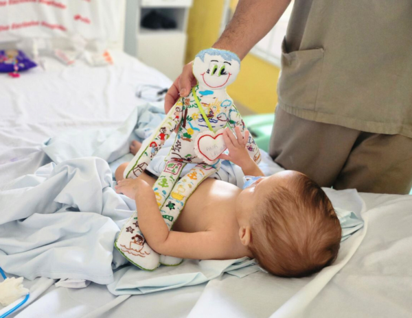 Projeto entrega bonecos de pano bordados para crianças internadas no Hospital Infantil Albert Sabin