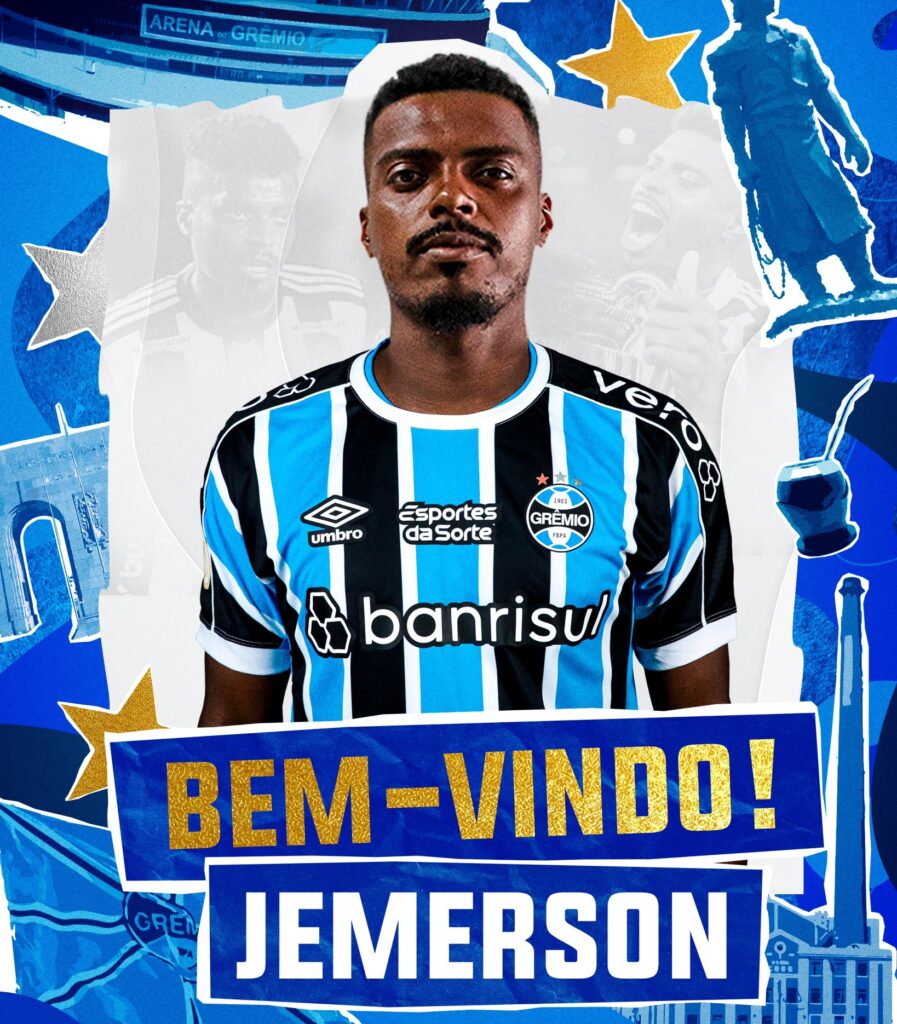 Grêmio anuncia a contratação do zagueiro Jemerson junto ao Atlético-MG