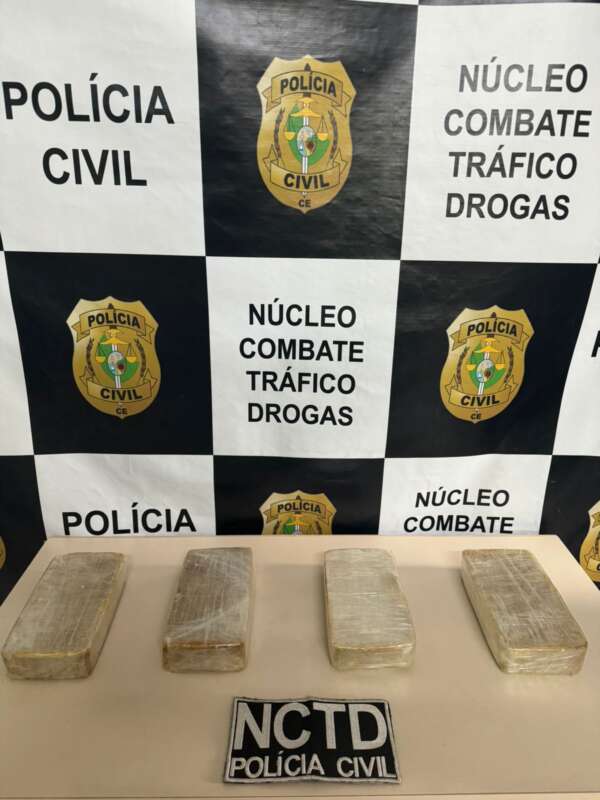 Mulher é presa com 4 kg de crack dentro de ônibus intermunicipal no Ceará