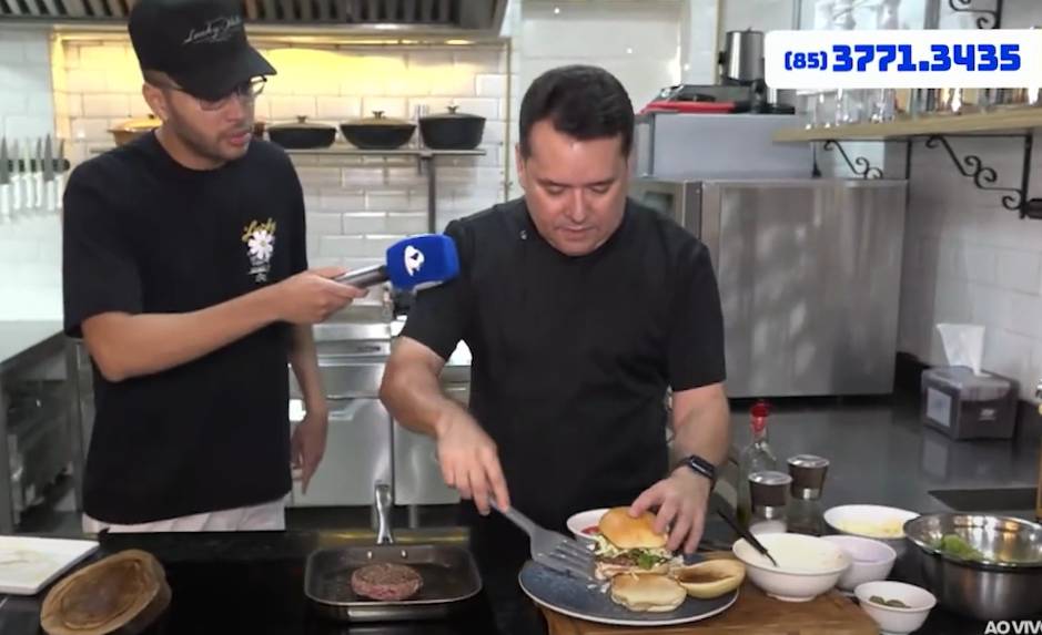 Edil Costa, do ‘Entre Papos & Sabores’, ensina receita de hambúrguer caseiro