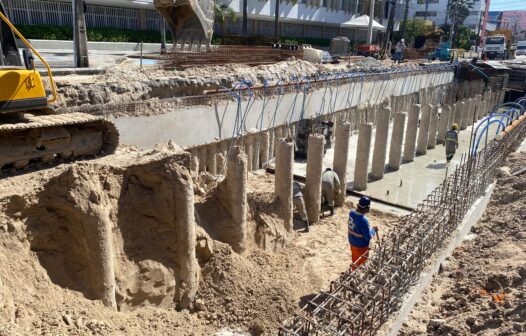 Av. Historiador Raimundo Girão é bloqueada para finalização de obras do sistema de drenagem