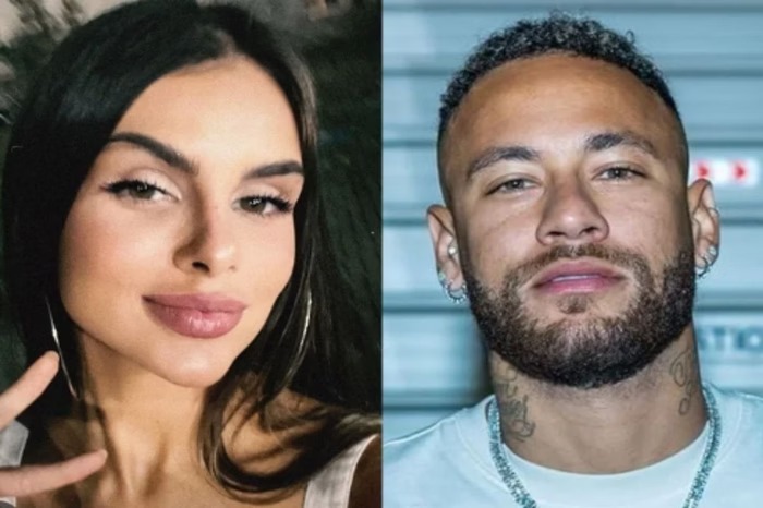 Modelo grávida de Neymar revela rosto da filha nas redes sociais