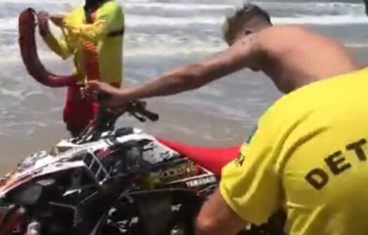 Homem é detido ao pilotar quadriciclo na praia de Morro Branco, em Beberibe