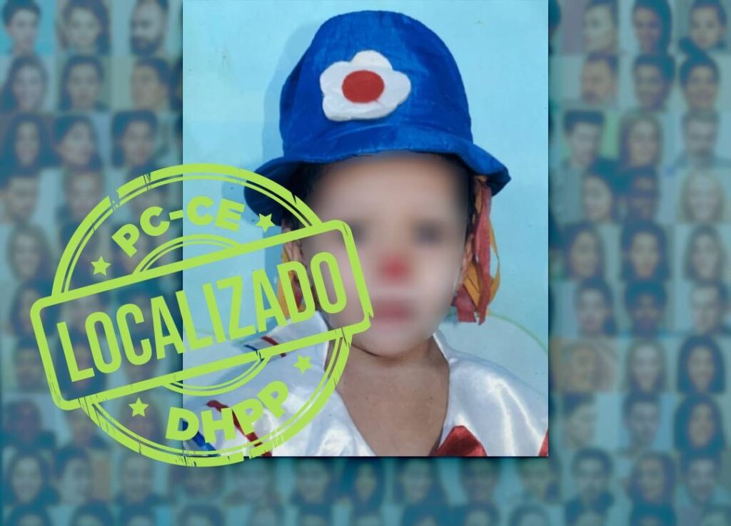 Criança desaparecida é achada em abrigo de Fortaleza com ajuda do sistema Amber Alerts