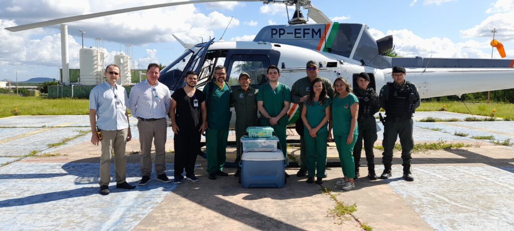 Hospital Regional do Sertão Central realiza primeira captação de coração com transporte da Ciopaer