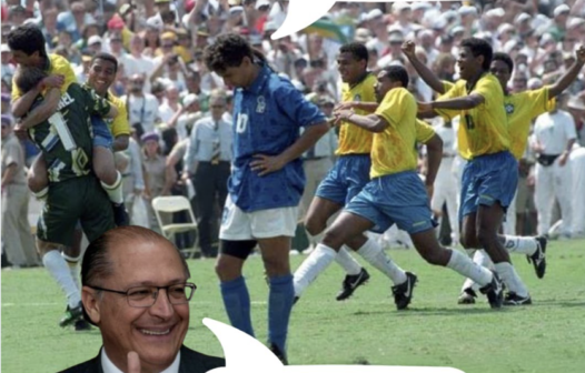 Alckmin faz referência à final da Copa de 94 contra a Itália ao comemorar PIB brasileiro