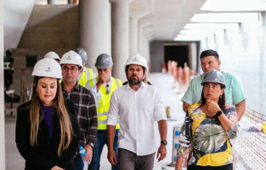 Novo secretário de infraestrutura do Ceará visita obras da Linha Leste do Metrô de Fortaleza