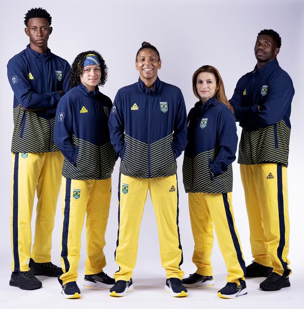 Com predomínio de azul e amarelo, COB lança uniforme do Brasil para Jogos de Paris-2024