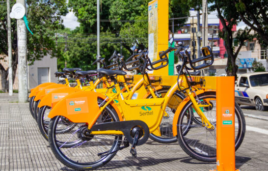 ‘Bicicletar’ em Fortaleza possui 100 bicicletas elétricas que têm autonomia para percorrer 50km