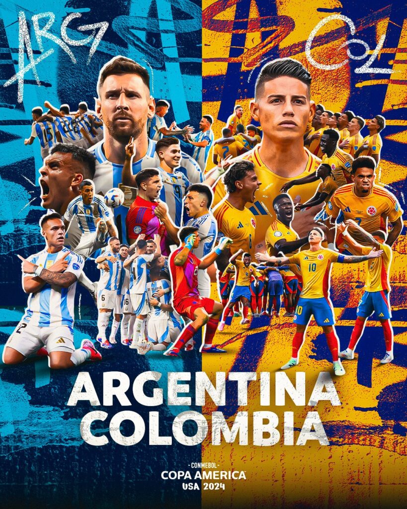 Argentina x Colômbia: onde assistir ao vivo a final da Copa América 2024