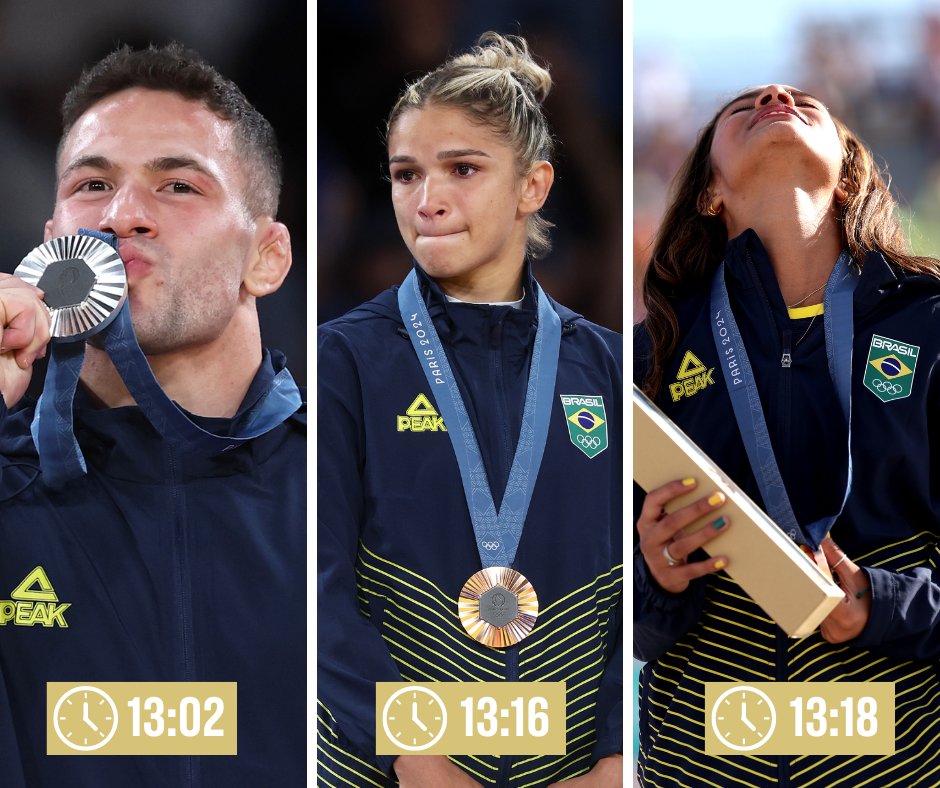 Como Brasil conquistou 3 medalhas em 17 minutos nas Olimpíadas Paris 2024