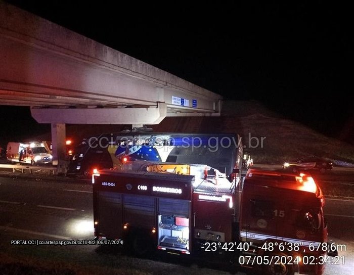 Acidente com ônibus em rodovia no interior de São Paulo deixa 10 mortos