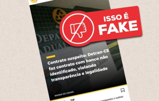 Detran-CE esclarece fake news sobre suposto contrato suspeito