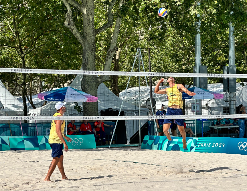 George e André são superados por cubanos e Brasil perde 100% no vôlei de praia em Paris-2024