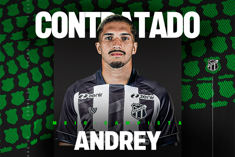 Meio-campista Andrey chega ao Ceará emprestado pelo Coritiba