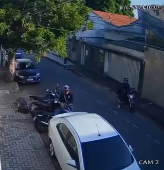 Mais uma moto é furtada na Rua Carolino Aquino, no Bairro de Fátima, em Fortaleza