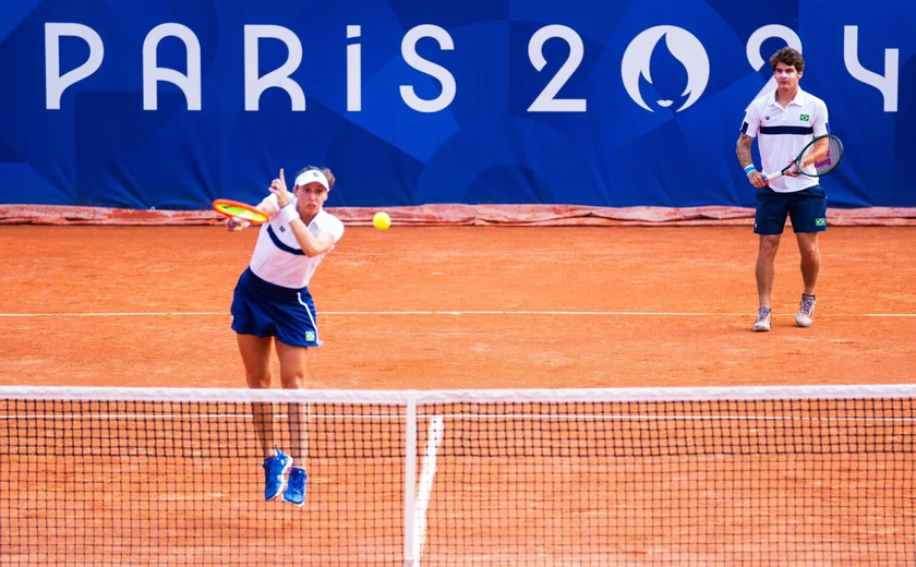 Com vaga de última hora, Luisa Stefani e Thiago Wild caem na estreia nas duplas mistas em Paris