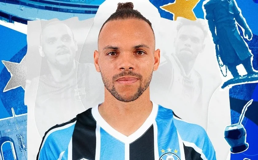 Grêmio confirma a contratação do atacante Braithwaite, dinamarquês com passagem pelo Barcelona