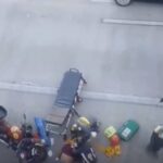 Motociclista sobrevive após cair de viaduto de 5,5 metros de altura em Fortaleza