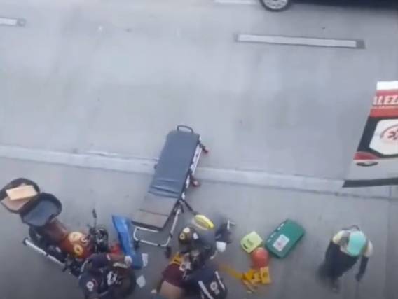 Motociclista sobrevive após cair de viaduto de 5,5 metros de altura em Fortaleza