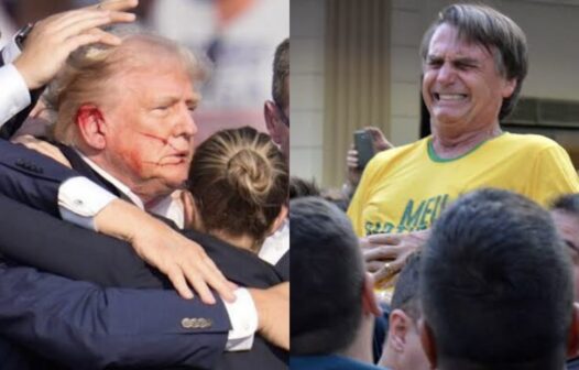 Bolsonaristas acusam esquerda por ataque a Trump e lembram facada em Bolsonaro em 2018