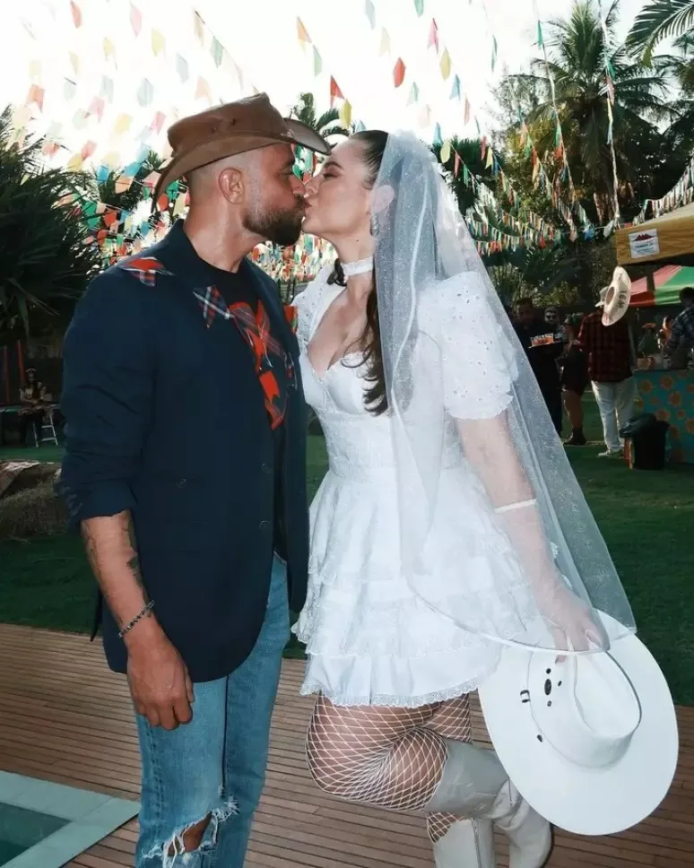 Paolla Oliveira e Diogo Nogueira aparecem em festa após rumores de separação