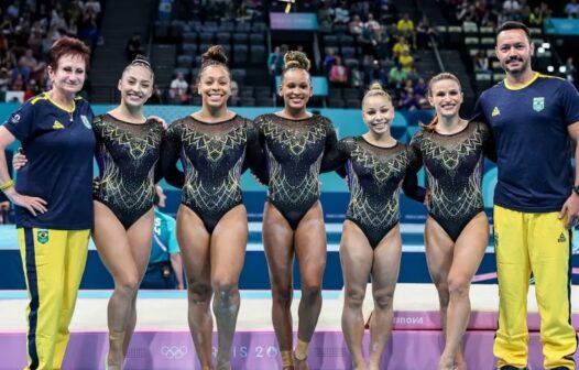 Em resultado histórico, Brasil leva bronze na ginástica feminina por equipes em Paris-2024