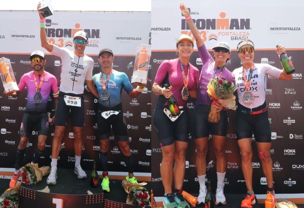 Brasileiros vencem Ironman 70.3 em Fortaleza neste domingo (25), com cearenses no pódio