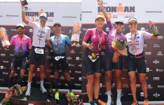 Brasileiros vencem Ironman 70.3 em Fortaleza neste domingo (25), com cearenses no pódio