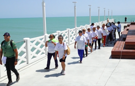 Projeto leva grupos de idosos para visitar pontos turísticos de Fortaleza