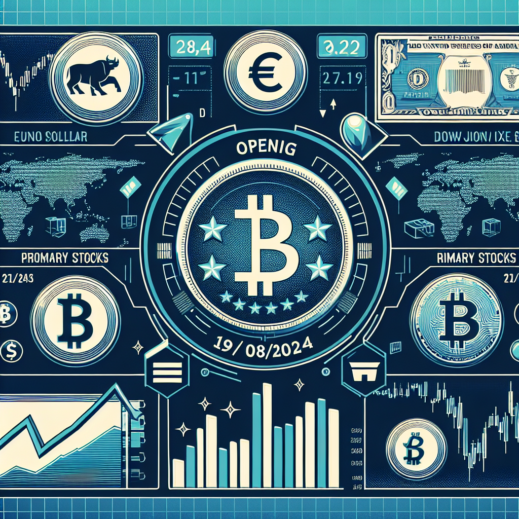 Abertura mercado Dow Jones: Dólar, Euro, Bitcoin e principais ações – 19/08/2024