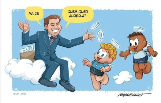 Mauricio de Sousa homenageia Silvio Santos em ilustração na Turma da Mônica