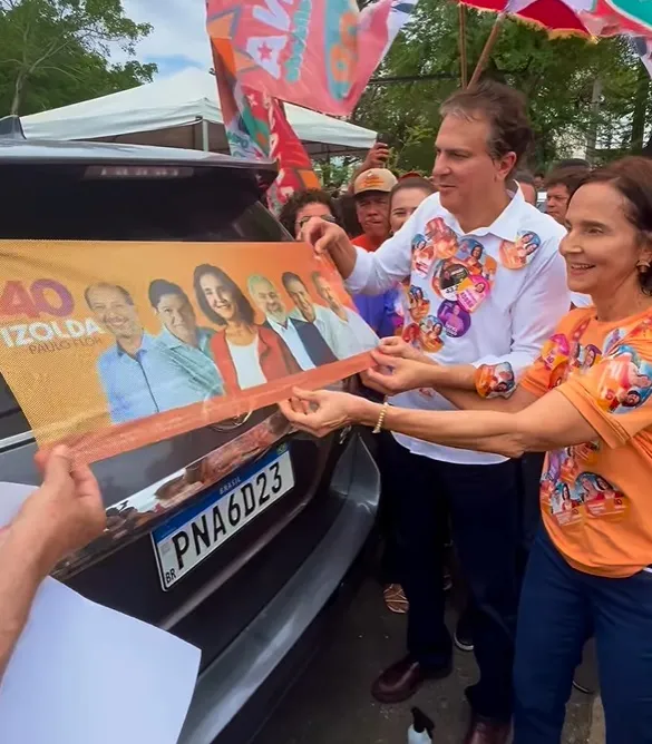 Camilo participa de ato de campanha de Izolda em Sobral com Cid Gomes