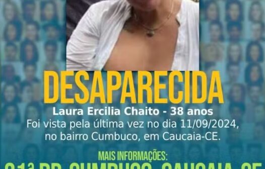 Argentina está desaparecida na Praia do Cumbuco, em Caucaia, no Ceará