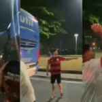 Torcida do Flamengo faz protesto em aeroporto após eliminação na Libertadores