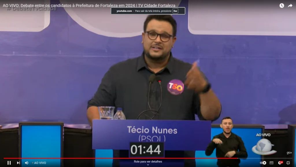 Debate TV Cidade: Técio Nunes questiona as propostas de Evandro Leitão para a juventude